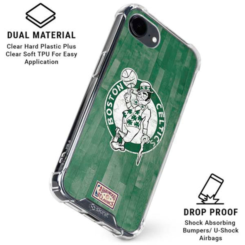 NBA Boston Celtics Hardwood Classics iPhone 16e Clear Case