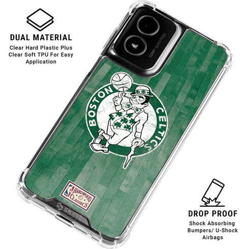 NBA Boston Celtics Hardwood Classics Moto G Power 5G (2024) Clear Case