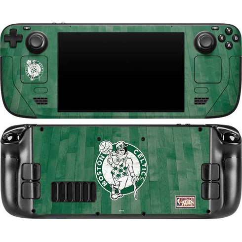 NBA Boston Celtics Hardwood Classics Steam Deck Handheld Gaming Computer OLED Skin