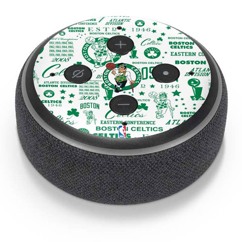 NBA Boston Celtics Historic Blast Amazon Echo Dot Skin