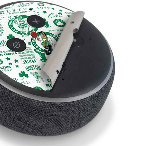 NBA Boston Celtics Historic Blast Amazon Echo Dot Skin