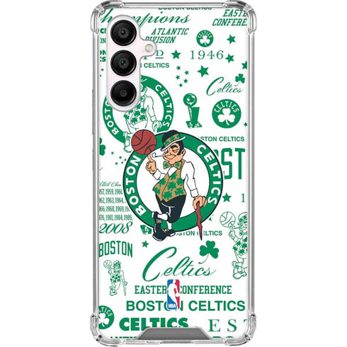 NBA Boston Celtics Historic Blast Galaxy A16 5G Clear Case