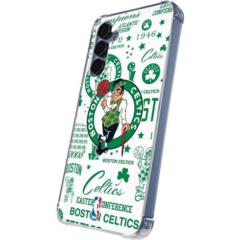 NBA Boston Celtics Historic Blast Galaxy A55 5G Clear Case
