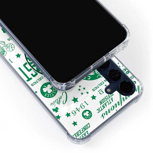 NBA Boston Celtics Historic Blast Galaxy A55 5G Clear Case