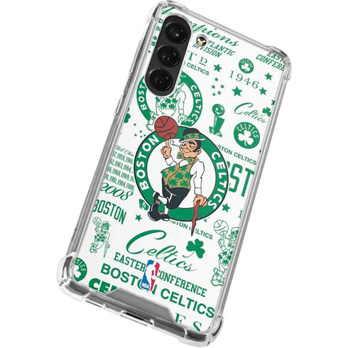 NBA Boston Celtics Historic Blast Galaxy S24 FE Clear Case