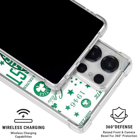 NBA Boston Celtics Historic Blast Galaxy S25 Ultra Clear Case