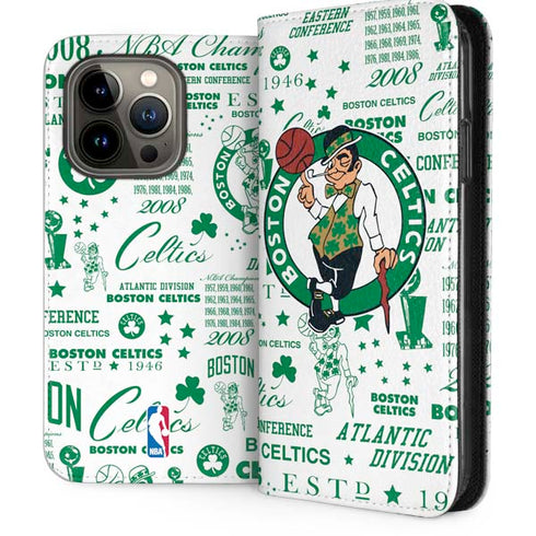 NBA Boston Celtics Historic Blast iPhone 13 Pro Folio Case
