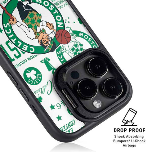 NBA Boston Celtics Historic Blast iPhone 14 Pro Kickstand Case