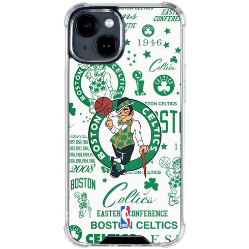 NBA Boston Celtics Historic Blast iPhone 15 Clear Case