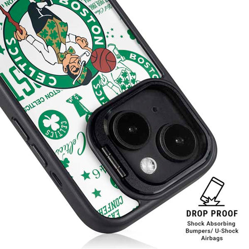 NBA Boston Celtics Historic Blast iPhone 15 Kickstand Case