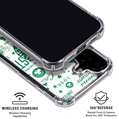 NBA Boston Celtics Historic Blast iPhone 16 Clear Case