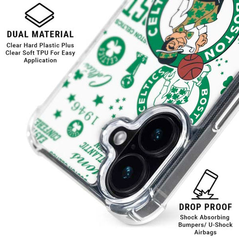 NBA Boston Celtics Historic Blast iPhone 16 Clear Case