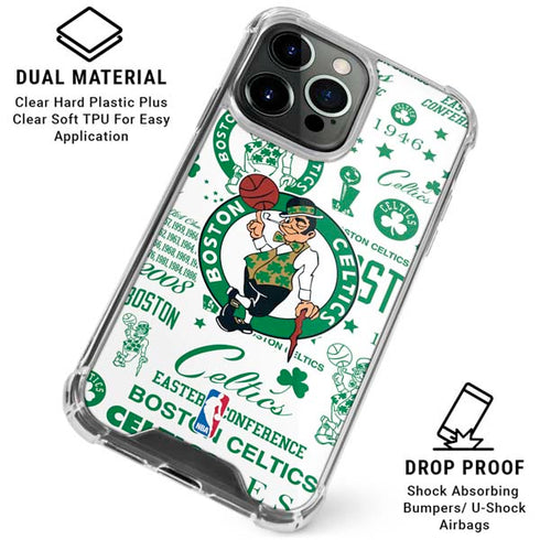 NBA Boston Celtics Historic Blast iPhone 16 Pro Clear Case