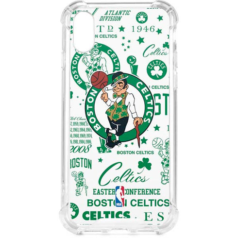 NBA Boston Celtics Historic Blast iPhone XS Clear Case
