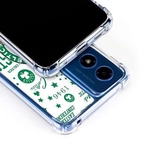 NBA Boston Celtics Historic Blast Moto G 5G (2024) Clear Case