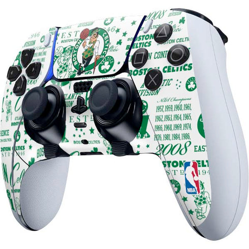 NBA Boston Celtics Historic Blast PS5 DualSense Edge Pro Controller Skin