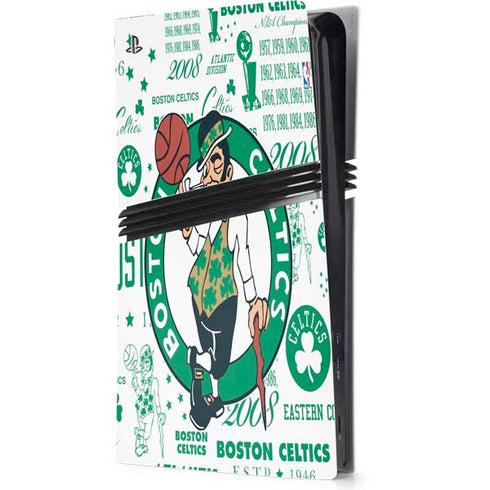 NBA Boston Celtics Historic Blast PS5 Pro Console Skin
