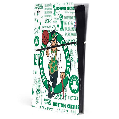 NBA Boston Celtics Historic Blast PS5 Slim Digital Edition Console Skin