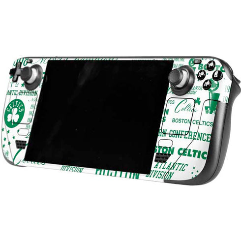 NBA Boston Celtics Historic Blast Steam Deck Handheld Gaming Computer Skin