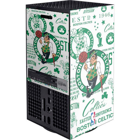 NBA Boston Celtics Historic Blast XBox Series X Digital Edition Console Skin