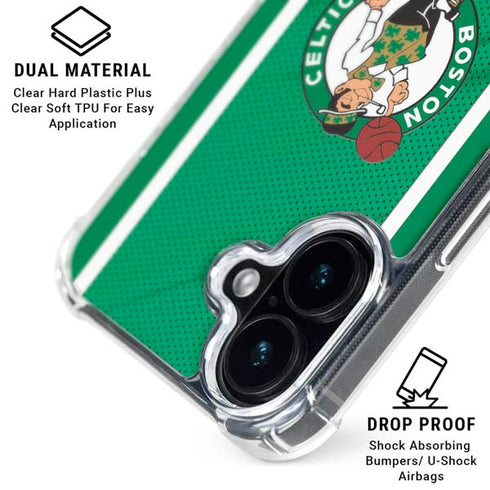 NBA Boston Celtics iPhone 16 Plus Clear Case