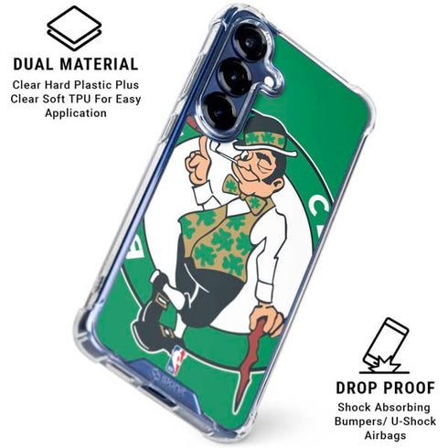 NBA Boston Celtics Large Logo Galaxy S25 Plus Clear Case
