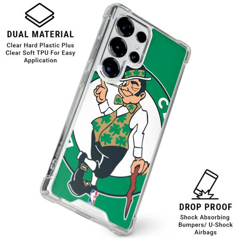 NBA Boston Celtics Large Logo Galaxy S25 Ultra Clear Case
