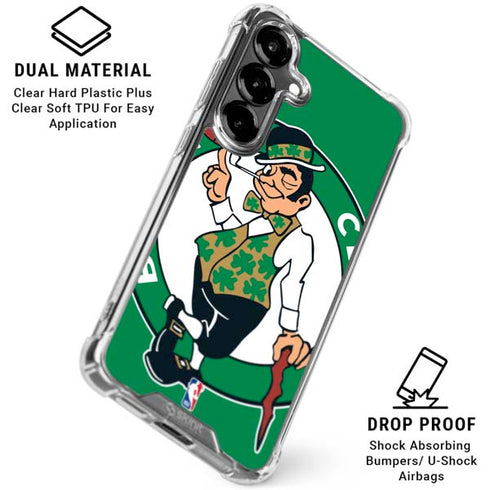 NBA Boston Celtics Large Logo Galaxy S26 Clear Case