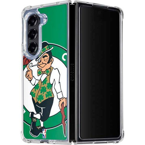 NBA Boston Celtics Large Logo Galaxy Z Fold5 5G Clear Case