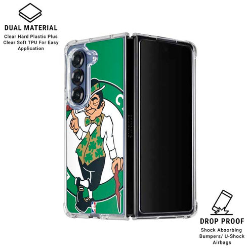NBA Boston Celtics Large Logo Galaxy Z Fold6 Clear Case