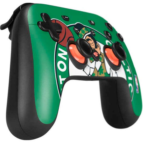 NBA Boston Celtics Large Logo Google Stadia Controller Skin