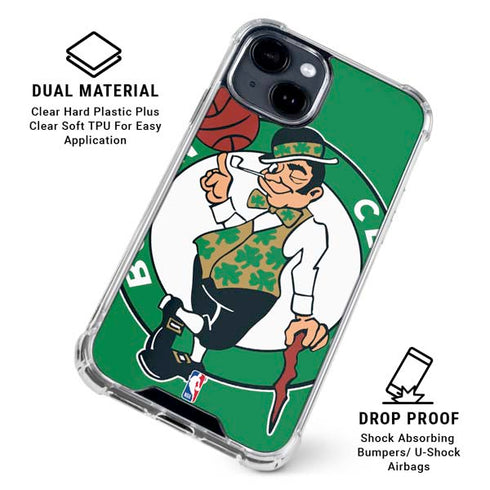 NBA Boston Celtics Large Logo iPhone 15 Clear Case