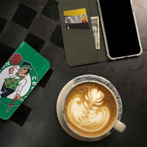 NBA Boston Celtics Large Logo iPhone 15 Folio Case