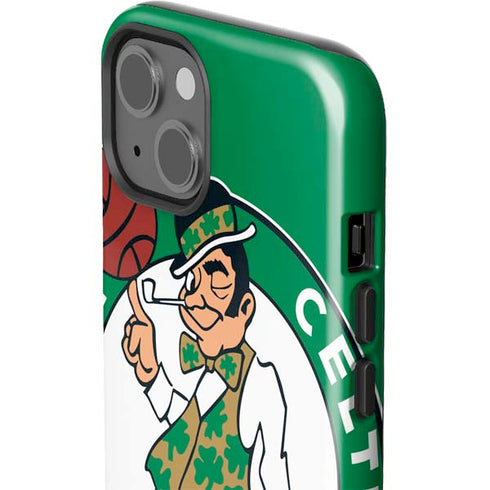 NBA Boston Celtics Large Logo iPhone 15 Impact Case