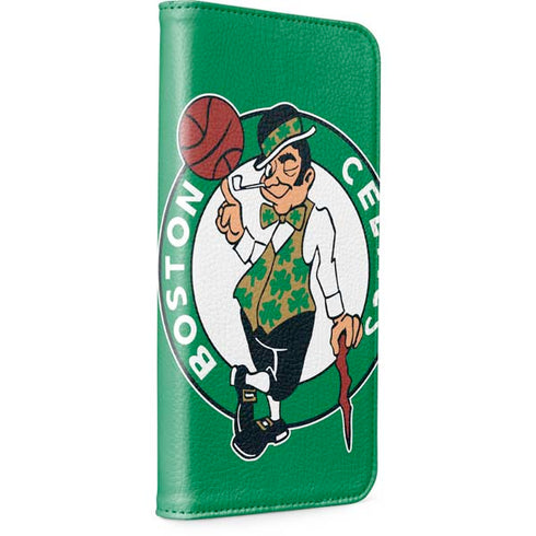 NBA Boston Celtics Large Logo iPhone 15 Plus Folio Case