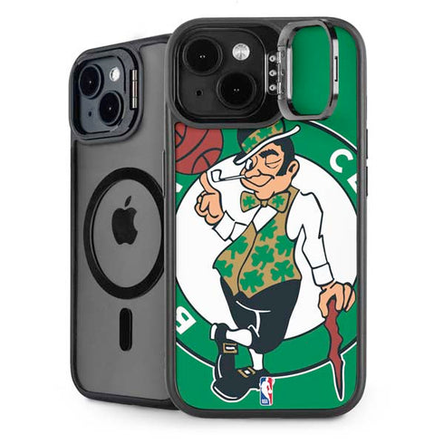 NBA Boston Celtics Large Logo iPhone 15 Plus Kickstand Case