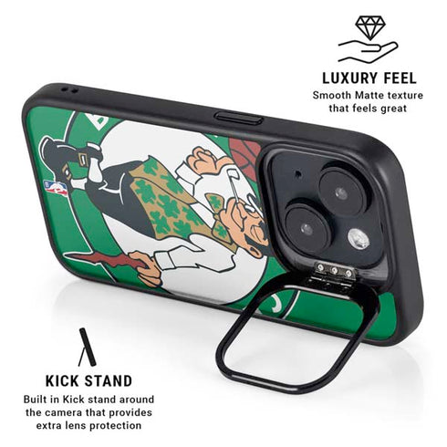 NBA Boston Celtics Large Logo iPhone 15 Plus Kickstand Case