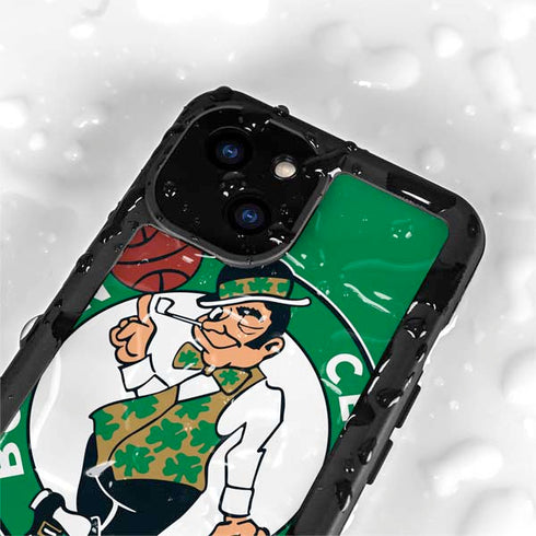 NBA Boston Celtics Large Logo iPhone 15 Plus Waterproof Case
