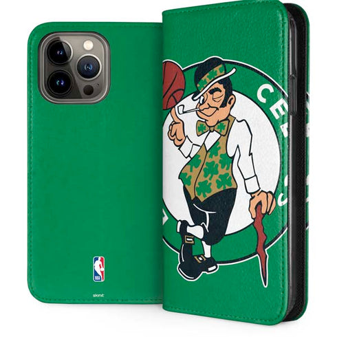 NBA Boston Celtics Large Logo iPhone 15 Pro Max Folio Case
