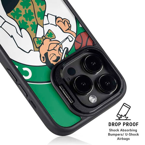 NBA Boston Celtics Large Logo iPhone 15 Pro Max Kickstand Case