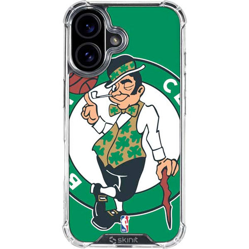 NBA Boston Celtics Large Logo iPhone 16 Clear Case