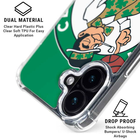 NBA Boston Celtics Large Logo iPhone 16 Clear Case