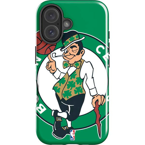 NBA Boston Celtics Large Logo iPhone 16 Impact Case
