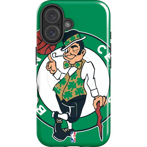 NBA Boston Celtics Large Logo iPhone 16 Magsafe Impact Case