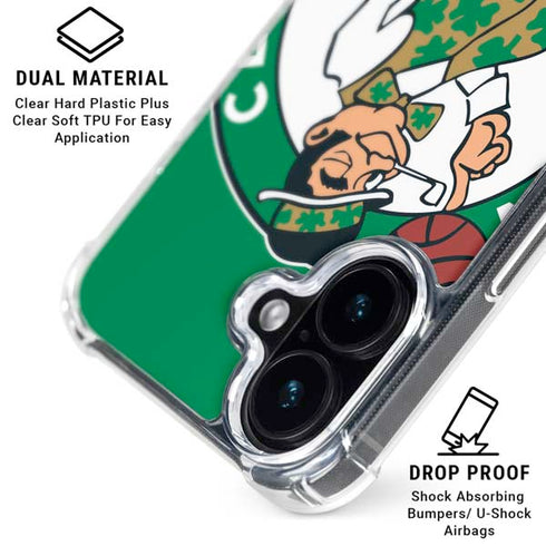 NBA Boston Celtics Large Logo iPhone 16 Plus Clear Case