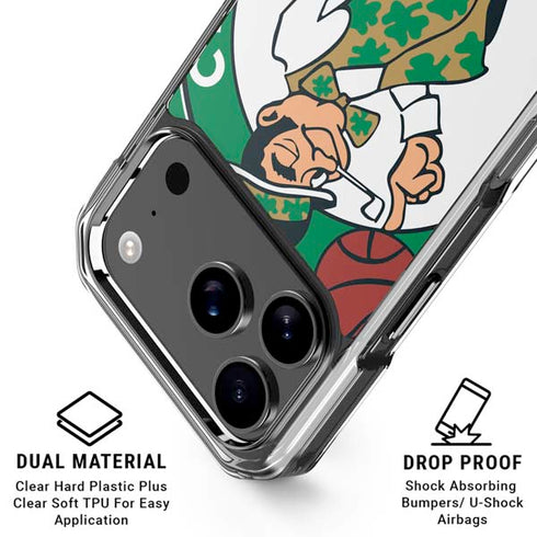 NBA Boston Celtics Large Logo iPhone 18 Pro Clear Case
