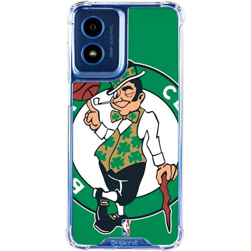 NBA Boston Celtics Large Logo Moto G Play 4G (2024) Clear Case