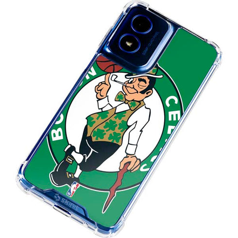 NBA Boston Celtics Large Logo Moto G Play 4G (2024) Clear Case