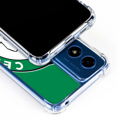 NBA Boston Celtics Large Logo Moto G Play 4G (2024) Clear Case