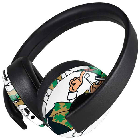 NBA Boston Celtics Large Logo PlayStation 4 Gold Wireless Headset Skin
